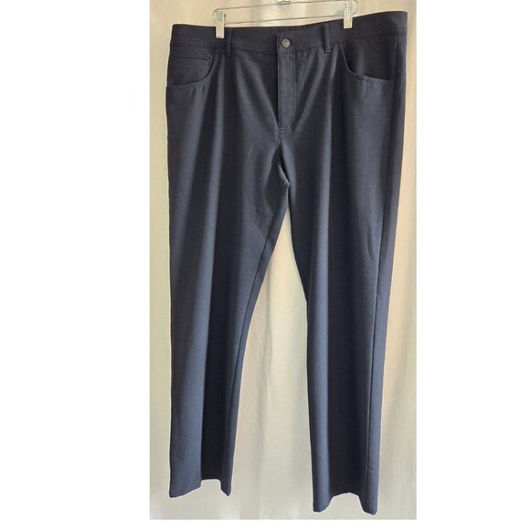 Alberto Pants Men's 40 x 30.5 ALTERED Ceramica Modern Fit Dress Pants Black - Picture 2 of 8